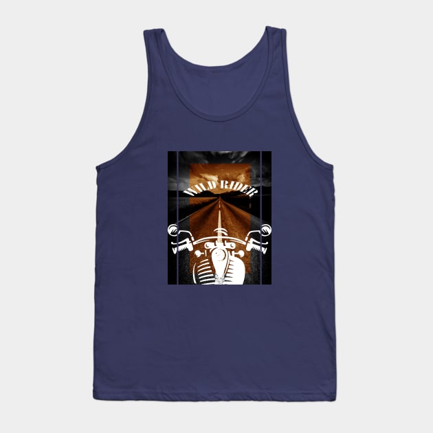 Graphic Wild Rider Design Tank Top by DesignersMerch